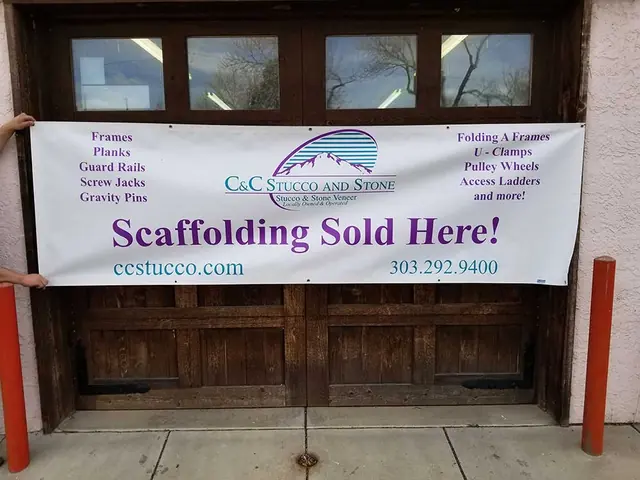 Scaffolding Sold Here banner