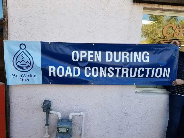 Open During Road Construction banner