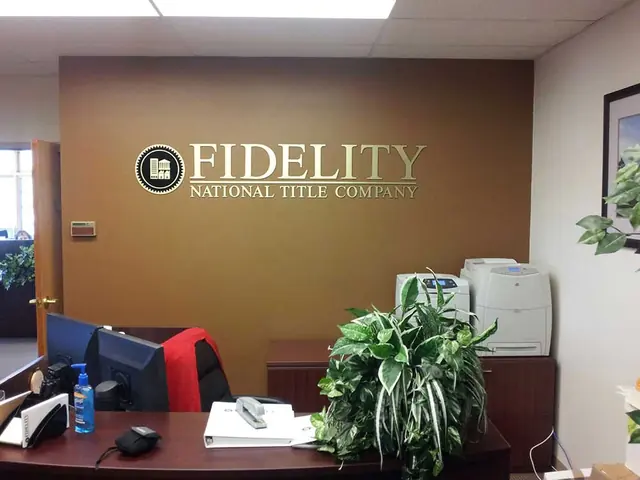 Fidelity office wall logo