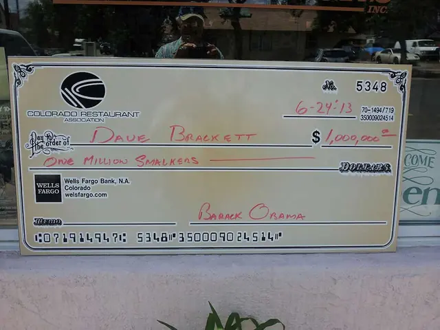Oversized presentation check