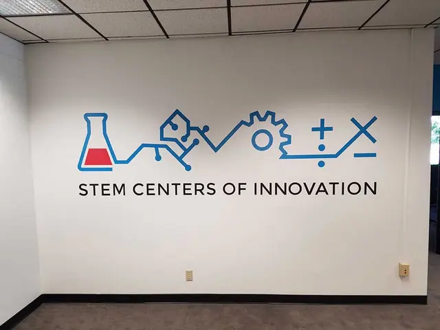 STEM Centers of Innovation wall graphic