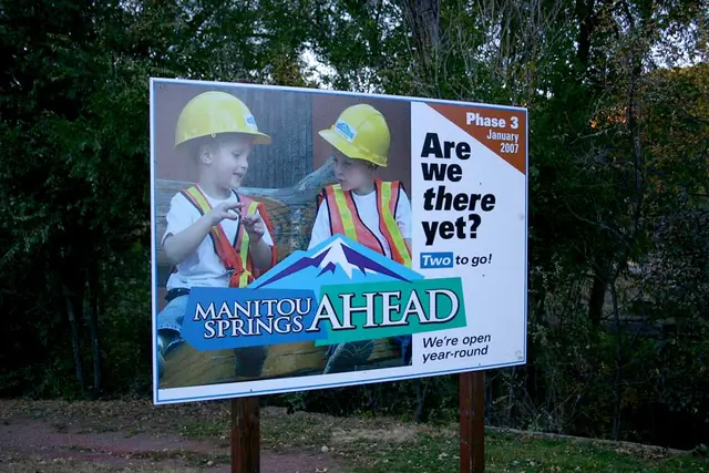 Are We There Yet school sign