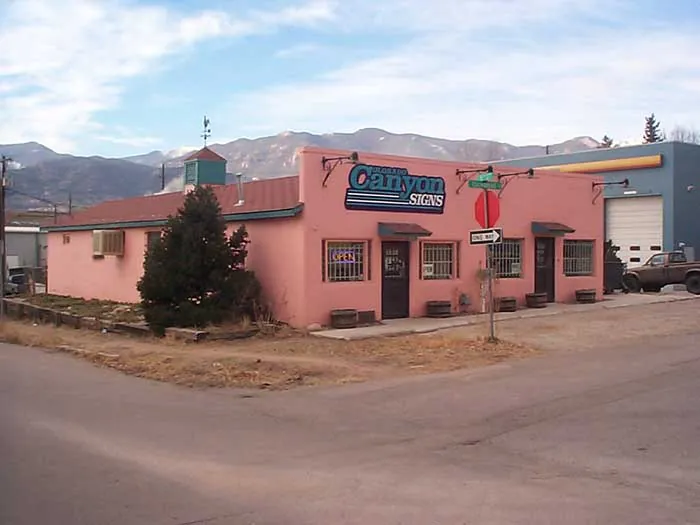 Colorado Canyon Signs shop in Old Colorado City, Colorado Springs