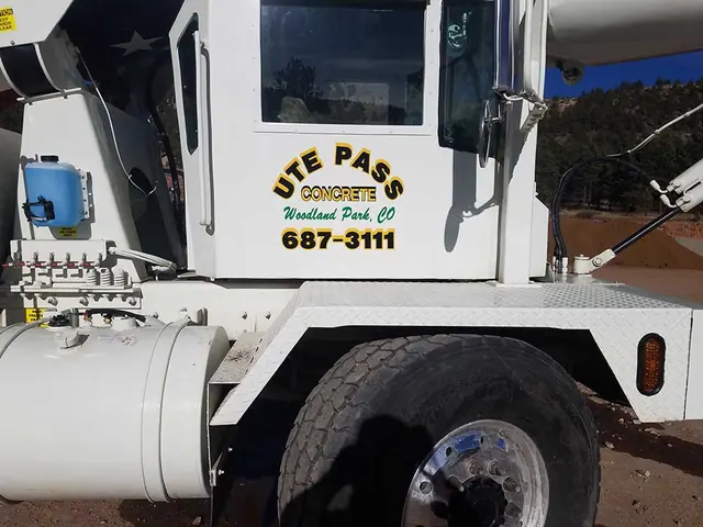 Ute Pass Concrete truck lettering