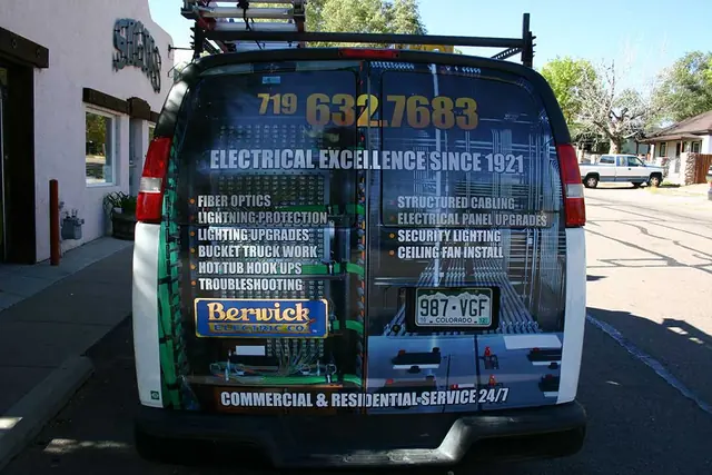Van rear wrap graphics
