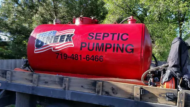 Septic pumping tank truck graphics