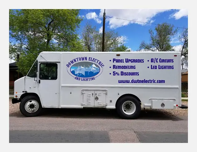 Box truck with full-color graphics