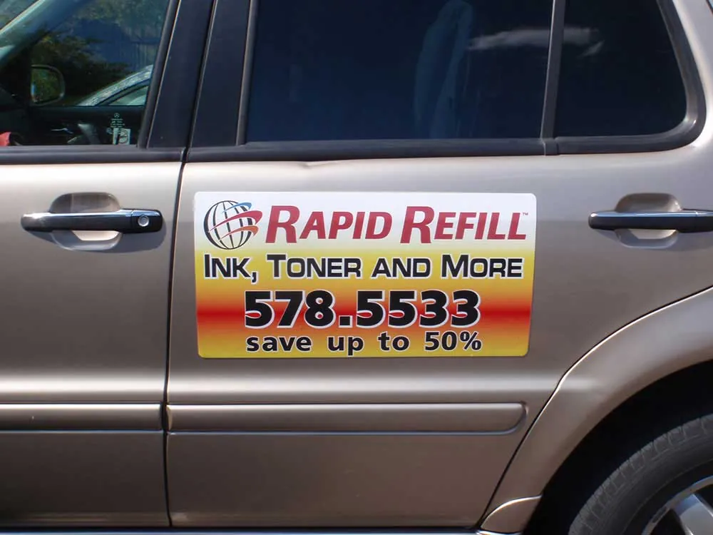 Rapid Refill magnetic door sign